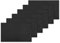 Bestlivings 6er Set Tischsets Platzset Tischuntersetzer Platzdeckchen Tischdeko Tischmatte Essensunterlage Maße 30x45 cm, Farbe: schwarz - Jet Black