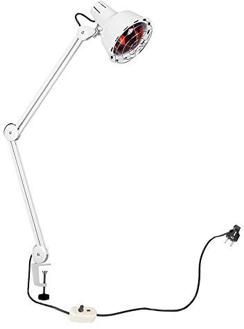 Beltom® Lampada termica a raggi infrarossi con morsetto da tavolo - Potenza regolabile fino a 275 w - Terapia calore sollievo infiammazioni per fisioterapia saloni di bellezza sport