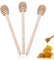 24pcs Cuillère à Miel en Bois, Bâtonnets de Trempette au Miel pour Bocaux de Miel ou Pot de Distribution de Miel, 15cm