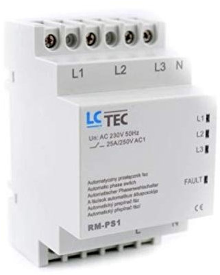 Automatischer Phasenwahlschalter 230V 25A 150MS LC-TEC