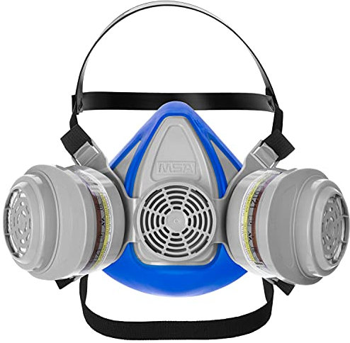 MSA Advantage 200 Atemschutz-Set - Profi-Halbmaske mit zwei A2P3-Filtern - für die Arbeit mit Farbe, Sprays & Lack