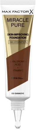Max Factor Miracle Pure Foundation, Ganache 105