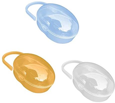 3PCS Pacificier boîtier Boîte de tétine à poussière de poussière BPA BPA SOOTER BLIELD CAS DE BÉBÉ