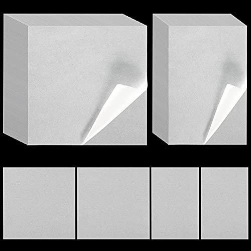 Chilliyin 200 fogli di carta per diamond painting, 15 x 15, 15 x 10 cm, copertura antiaderente su entrambi i lati, ricambio per accessori 5D, per adulti e bambini