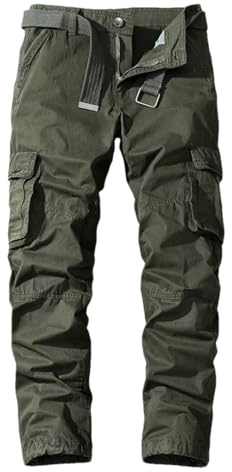 REHJJDFD Herr många fickor cargobyxor herr casual joggingbyxor utomhus vandring långa byxor, Y9102, M