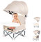 Little Bean Siège rehausseur pliable pour bébé, chaise haute de voyage portable avec plateau amovible pour intérieur et extérieur, assise ouverte, chaise d'appoint pliante pour nourrisson/camping pour