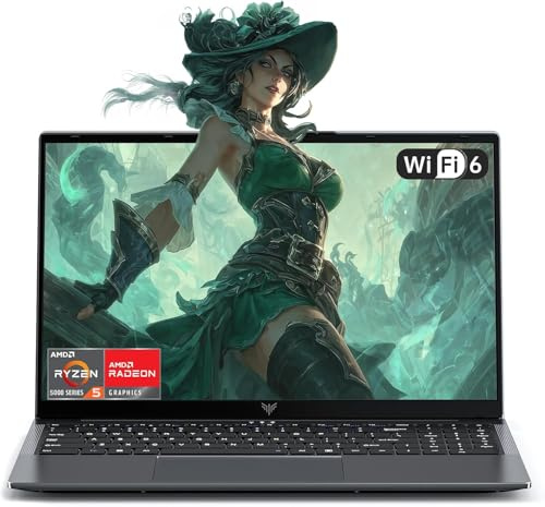 ACEMAGIC Ordenador portátil Ryzen 5 7430U(6 C/12T,4.3 GHz) Gaming Laptop Portátil 15.6 Pulgadas 16GB RAM DDR4,512GB M.2 SSD Extensiones 4TB,WiFi 6, Tipo C,3*USB3.2,BT5.2