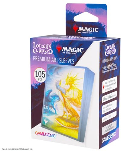 Gamegenic MTG Lorwyn Eclipsed Sleeves Celestial Reunion, Accesorio de Juego, Fundas Impresas a Todo Color Acabado Texturizado, Multilingüe