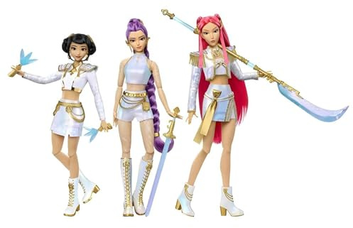 Muñecas Figura de Rumi-Mira-Zoey Huunters, Juego de Figuras Articuladas con Ropa y Accesorios, Figuras de Animación K-Pop de 30 cm, Coleccionables y Regalos para Fans (3PCS)