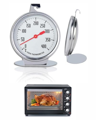 MenYiYDS Termometro da Forno Oven Thermometer Stand Up Quadrante Forniture Termometro Cucina in Acciaio Inox per Termometri da Forno Elettrico,Termometro Forno Interno