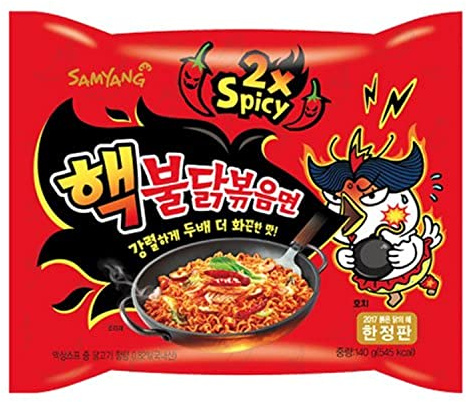 Nudel Ramen gesprungen 2 spicy SAMYANG Korea 140g - Pack 6 stück