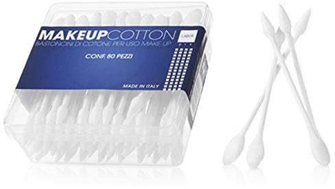 BASTONCINI PER TRUCCO IN COTONE 80 Pz MAKE UP VISO E OCCHI PROFESSIONALE