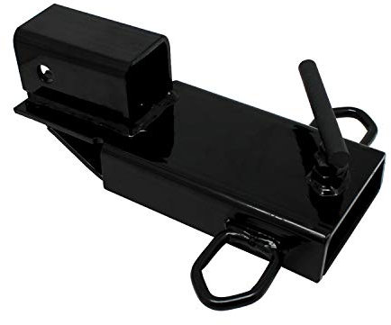 Extreme Max 5001.1373 - Adattatore ricevitore per gancio di traino per carrello elevatore, 5,1 cm, nero