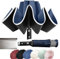 MZSX Regenschirm, LED-Licht, Taschenschirm, winddicht und sturmfest, Umgekehrtes Faltdesign, Klein Kompakt, Reflektoren Am Rand, für Herren und Damen