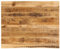 vidaXL Tablero de Mesa Borde Natural Madera Maciza Mango 100x80x2,5 cm, Superficie de Reemplazo