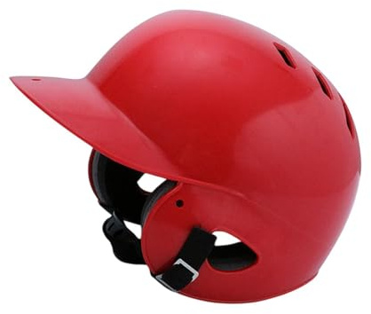 TISHITA Casco da Battuta da Baseball per Bambini - Calotta Sportiva in PP, Interno Imbottito, Doppia Protezione per Le Orecchie E Design Ventilato per Il Mass, Rosso