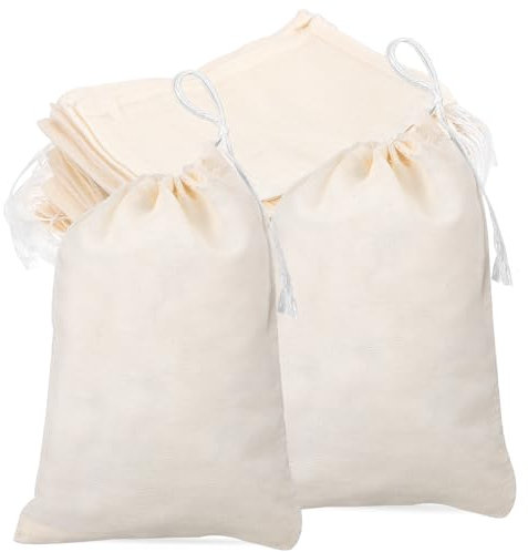 Cabilock Lot De 50 Sachets En Tissu Pour Dés Sachets Pour Lait De Noix Pochettes En Tissu