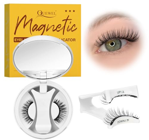 Cils magnétiques aspect naturel, cils magnétiques réutilisables avec applicateur, doux et confortables faciles à porter, s'adaptent mieux à la forme des yeux (NZ-F)