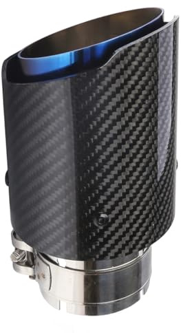 Durlo Terminale di scarico per auto, terminale di scarico dritto per auto, terminale posteriore, terminale di scarico per 63-101 mm