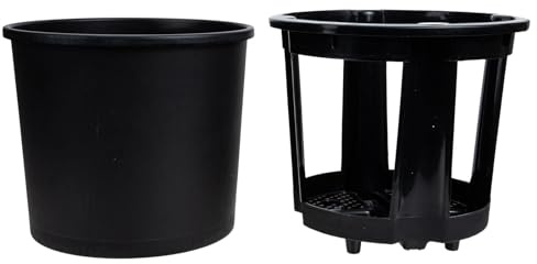 Angoily Secchio per Piantare Patate e Arachidi in Casa, Contenitore per Coltivazione Piante in Pp Nero, Riutilizzabile e Facile da Pulire, Accessorio Pratico per Giardinaggio Domestico