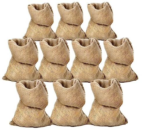 STI Sacco Juta 45x80 Neutro Naturale caffè Cereali Tela yuta Regali 10 Pezzi