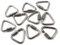 M3.5 Delta Quick Link 304 Stainless Steel Triangle Quicklink Chain Connector Screw Lock Carabiner Pack Of 10