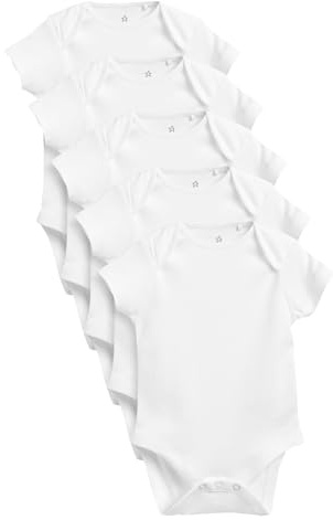 NEXT Nyfödda unisex 5-pack kortärmade babybodys