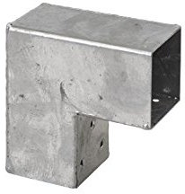 Wovar Pergola Eckverbindung 90 Grad Verzinkt für 7 x 7 cm Pfosten - pro Stück