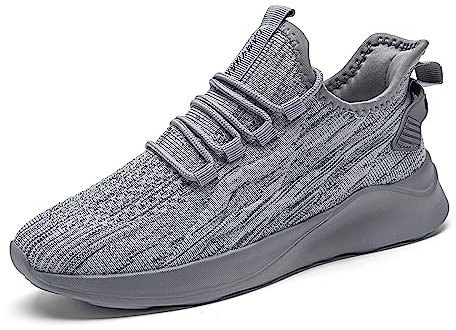 ZMBCYG sportskor för män, löparskor, sneakers, skor, löparskor för gata, tennisskor, sneakers, GRÅ, 43 EU