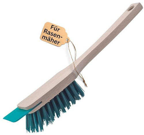 Novaliv Brosse de nettoyage pour tondeuse à gazon avec grattoir 30 cm Brosse pour tondeuse à gazon électrique autoportée & tondeuse autoportée ainsi que balayette et taille-haie