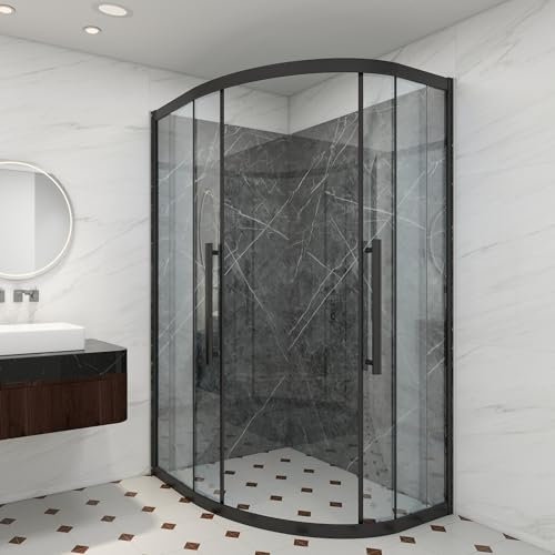 [neu.haus] Duschrückwandset Bladel 4er Set 120x60 cm Wandverkleidung Wanddeko wasserfest Badrückwand Duschrückwand Dekorwand 3 mm Bad Dusche WC Küche Grey Diamond