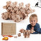 Edyfico THS101 Bausteine, Premium Holzbausteine Montessori Spielzeug für Kinder ab 3, Kreative Lernspielzeug Kinderspielzeug mit Storage Bag & Eltern-Kind Karten, Geschenk für Vorschul mädchen Junge