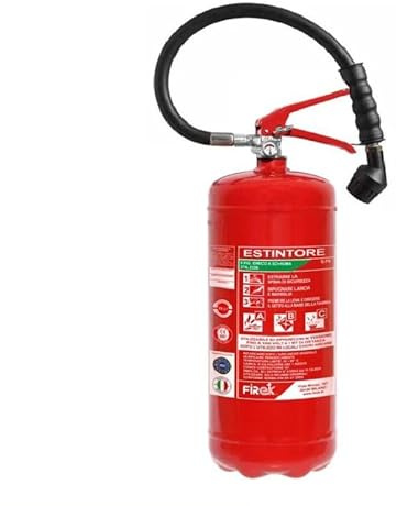 Feuerlöscher aus Schaumstoff, 6 l, hydro mit Halterung, 2025, ideal für Pensionen in B&B Hotels, Abschaltklasse 21A 144B 75F