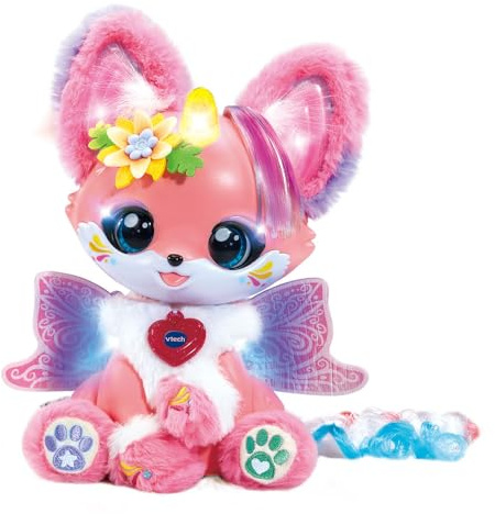 VTech - Lili Beauty Coiffure et Maquillage Magiques - Animal Interactif à Coiffer et Maquiller - Compagnon Fantastique Animé Qui Parle et Chante - Cadeau Enfant Dès 4 Ans - Contenu en Français