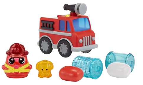 MGA Entertainment DohKins Fire Truck & Firefighter - Knete Trocknet Niemals Aus, Glutenfrei, Geeignet für Sammler und Kinder ab 3 Jahren