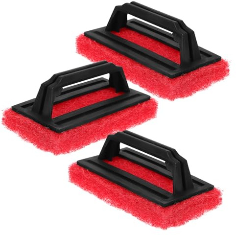 LIFKOME 3 Brosses de Nettoyage pour Sérigraphie, Brosse à Encre en PP et Éponge, Compacte, à Coins Arrondis, pour Impression Graphique