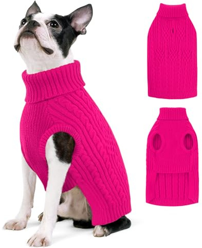 AOFITEE Dog Sweaters for Large Dogs, Turtleneck Dogs Sweater for Christmas