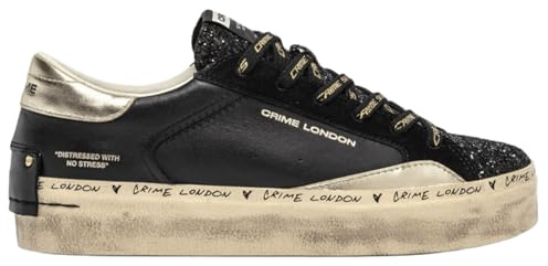 Crime London Sneaker Donna Distressed Platform Black Dusk (37)