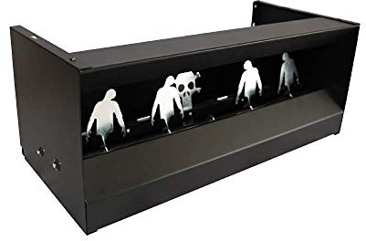 KCT Zombie Pellet Catcher Metal Knock Down Shooting Air Rifle Target Practice with Magnetic Reset