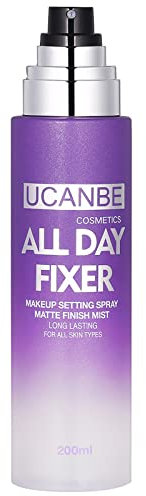 UCANBE (200 ml) Spray Fixateur de Maquillage Longue Durée - Fixateur Maquillage Spray Mat Transparent - Setting Spray Contrôle de L'huile Grande Capacité