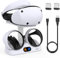 FASTSNAIL Charging Stand for PlayStation VR2, Multifunction Vertical Stand for PSVR 2 Headset, Charging Dock Station Base for PS VR2 Sense Controller with LED Indicator, for PSVR2 Gaming Accessories