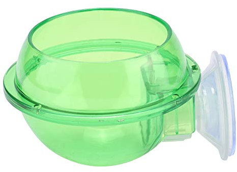 Acouto Reptilien-Futterspender, Transparenter Reptiliennapf, Hohe Härte, Stabil, Futternapf, Reptilien-Wassernapf, Amphibien-Wassernapf, Reptilienschalen und -Schalen