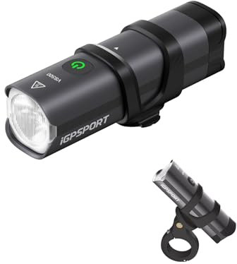 iGPSPORT Luz Bicicleta，500/800/1200/1800 Lúmenes Faro Delantero Brillante