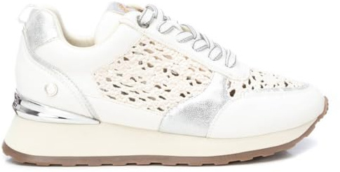 XTI - Zapatilla Mujer Blanco - Calzado Cómodo y Versátil - Moda Casual - Modelo 14377702 (Talla 41)
