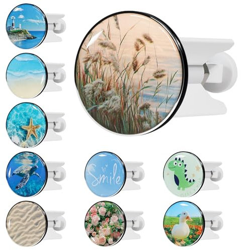 kurkip Universal Waschbeckenstöpsel 40mm Chrom Abflussstopfen – aus Messing, Einstellbare Gummi Stöpsel Waschbecken, Geeignet für Alle Waschbecken und Bidets, Rostfrei & Dicht, Schilf