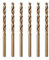 Misuyue 8% Cobalt Drill Bits, Metal Drill Bit Set 2.5mm, 6pcs HSS M42 Carbide Twist Drill Bit for Metal Stainless Hard Steel Aluminum, Wood Drill Bits
