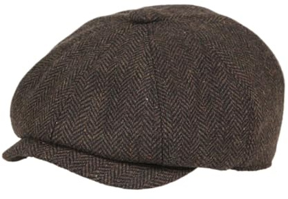 YAMEE Cappello Basco per Bambino in Lana Mista Caldo,Ragazzo Berretto Baschi Vintage Traspirante,Coppola Bambino Elegante,Anti-UV,per Autunno e Primavera