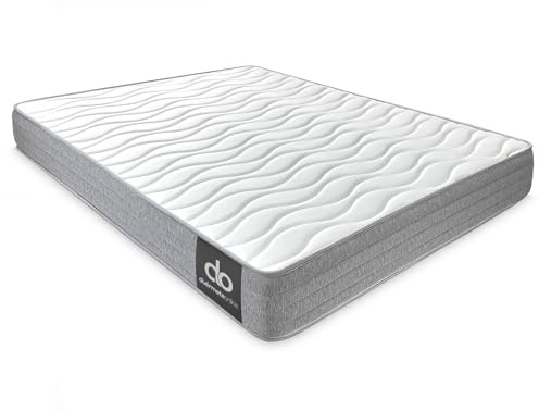 Duérmete Online - Colchón 140 x 200 Viscoelástico Frida con Cara Invierno/Verano, Ergonómico, Confort y Dureza Óptimos, Higiénico y Transpirable, Grosor 21cm