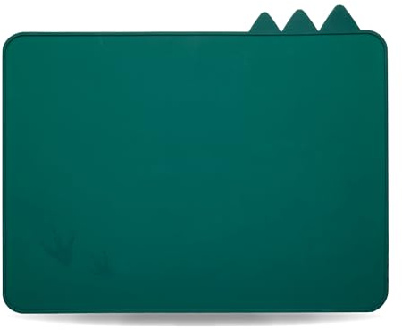 wencolino Baby Tischset „Dino“ aus Silikon für Baby Teller – Maße 38,3cm x 31cm – Platzsets abwaschbar rutschfest als Tischset Kinder zusammen mit Esslernteller/Teller Baby