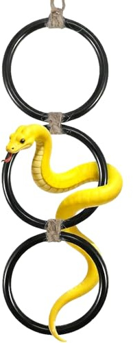 YNPQTDS Jouets D'Enrichissement Pour Serpents - Accessoires Anneaux De Liaison Fournitures | Anneaux D'Escalade D'Enrichissement Pour Serpents | Pour Reptiles Terrestres Et Arboricoles Usage Intérieur